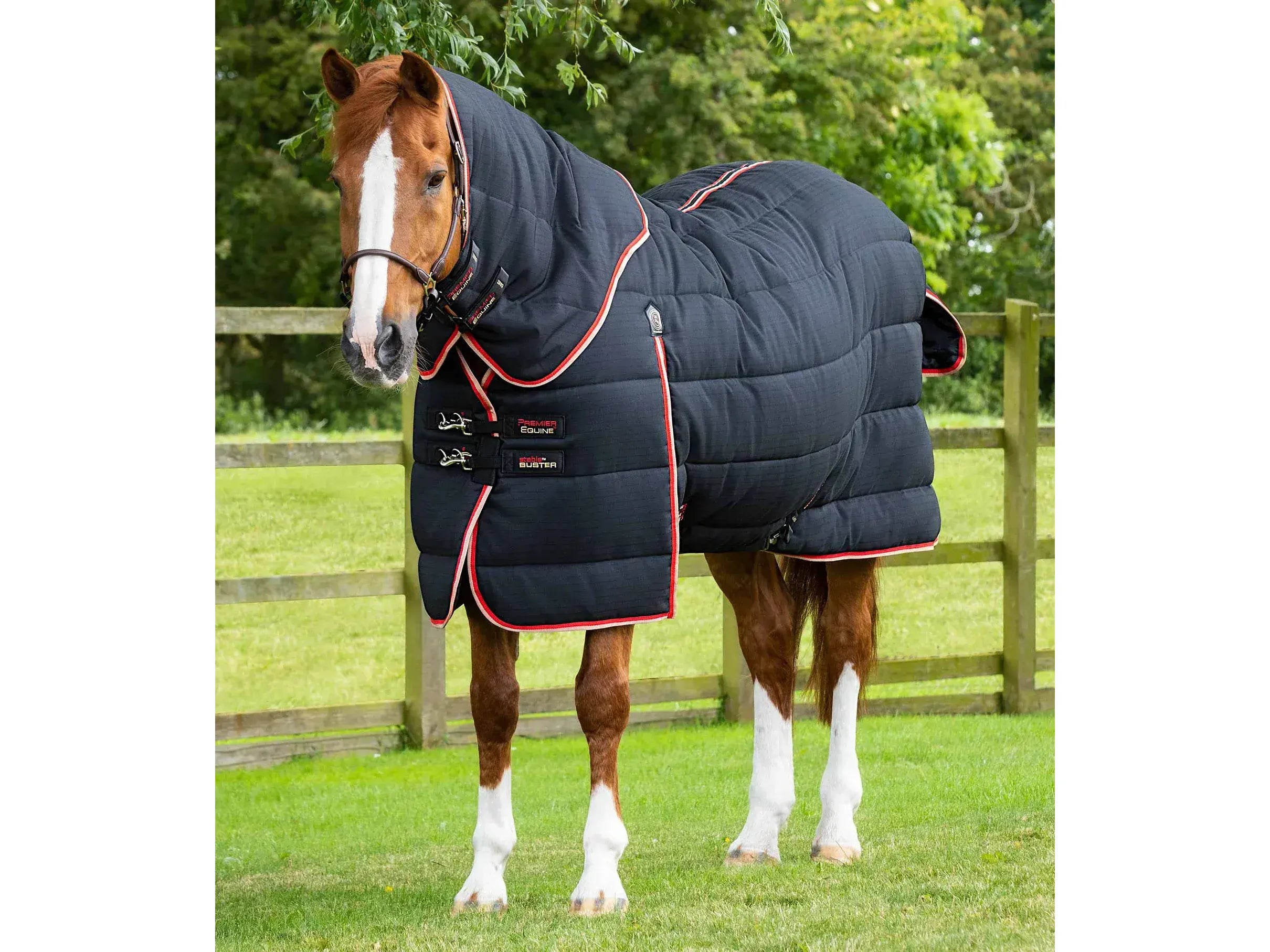 Premier Equine Stable Buster 450g Stable Rug with Neck Cover