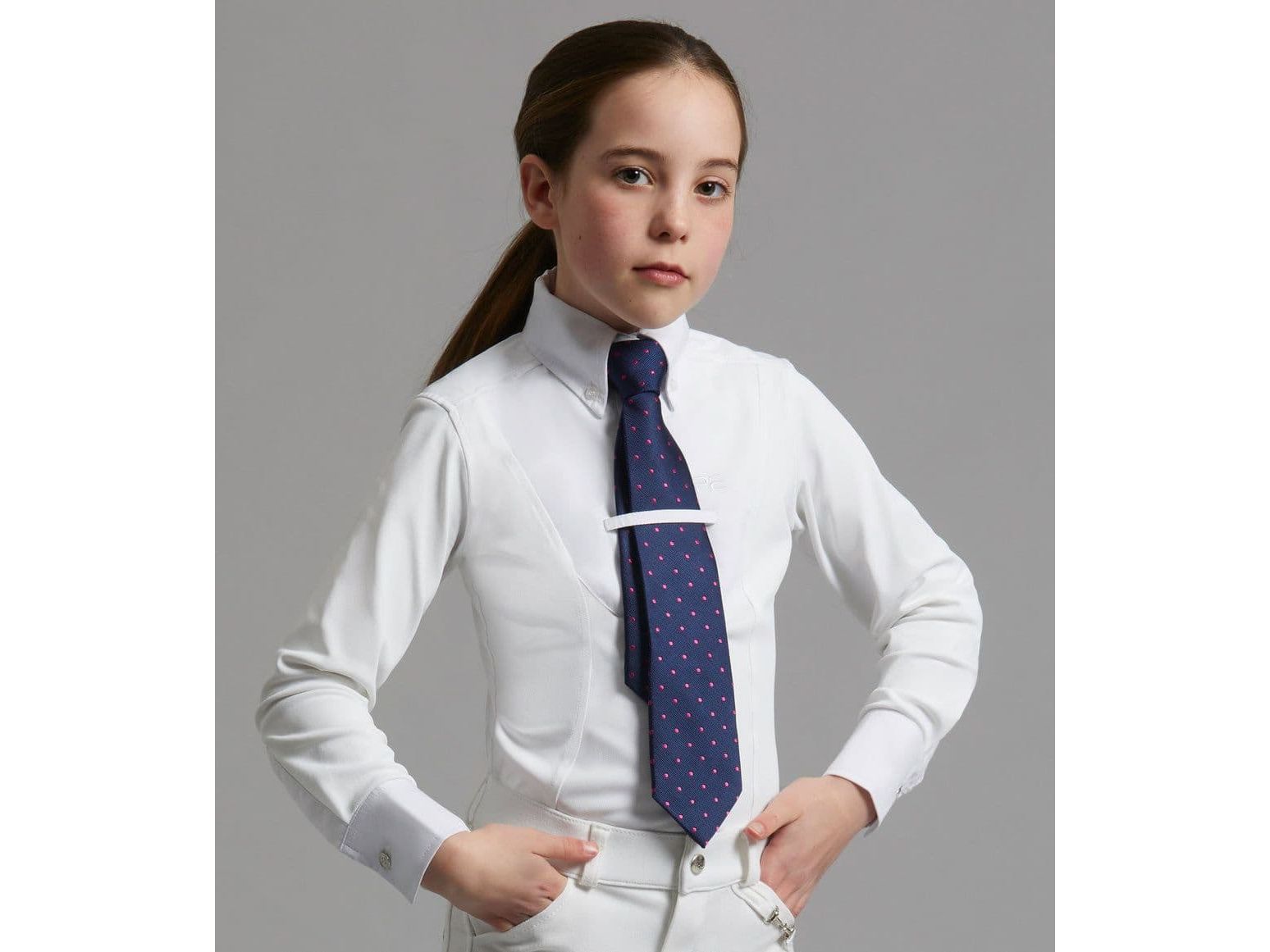 Premier Equine Tessa Girls Long Sleeve Show Shirt