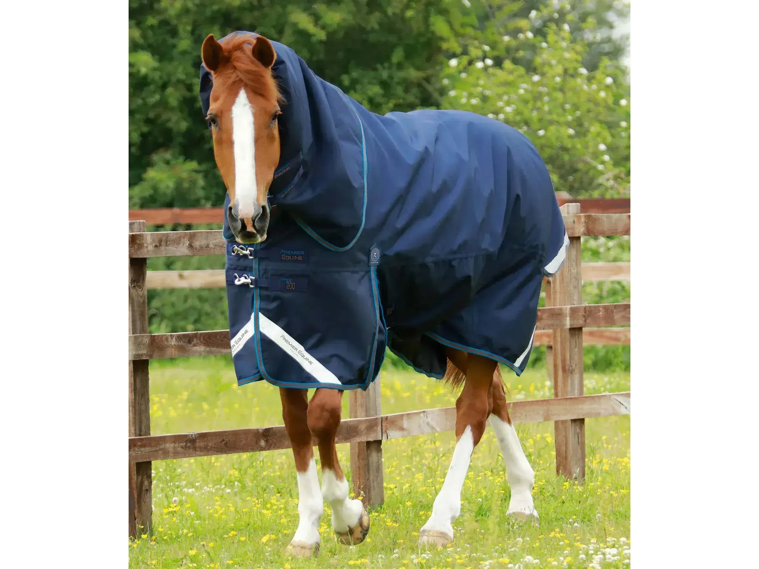 Premier Equine Titan 200g Turnout Rug with Snug-Fit Neck Cover
