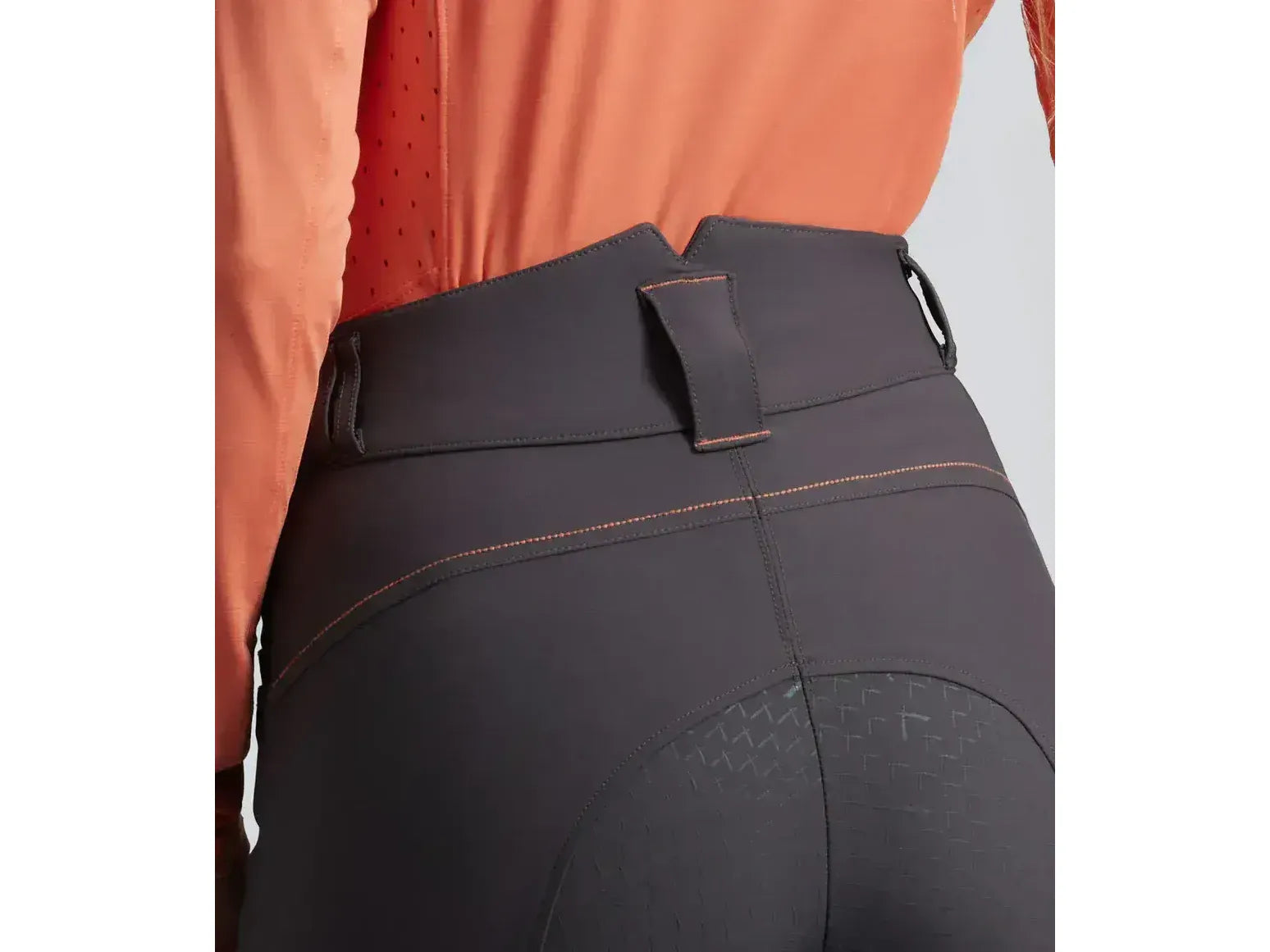 Savio Womens Full Seat Riding Breeches Anthracite Grey