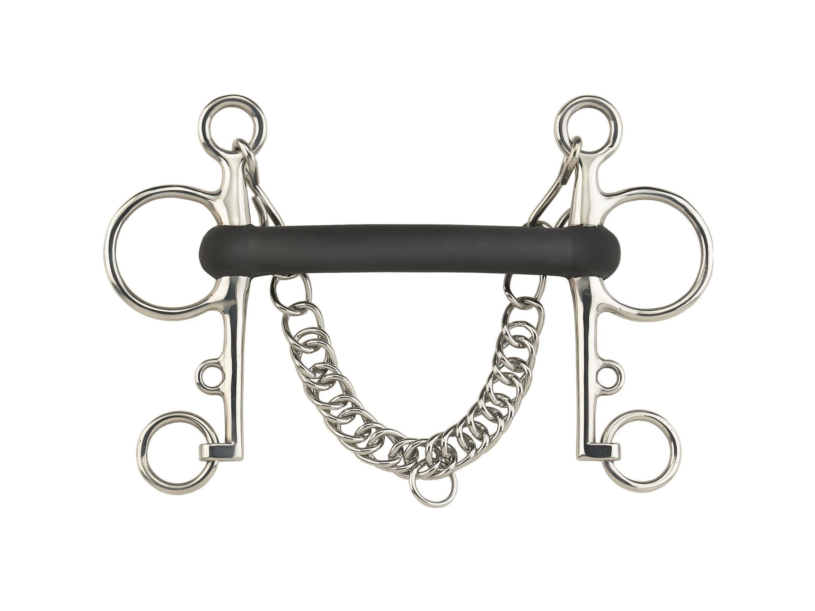 Sprenger Rubber Mullen Mouth Pelham Bit