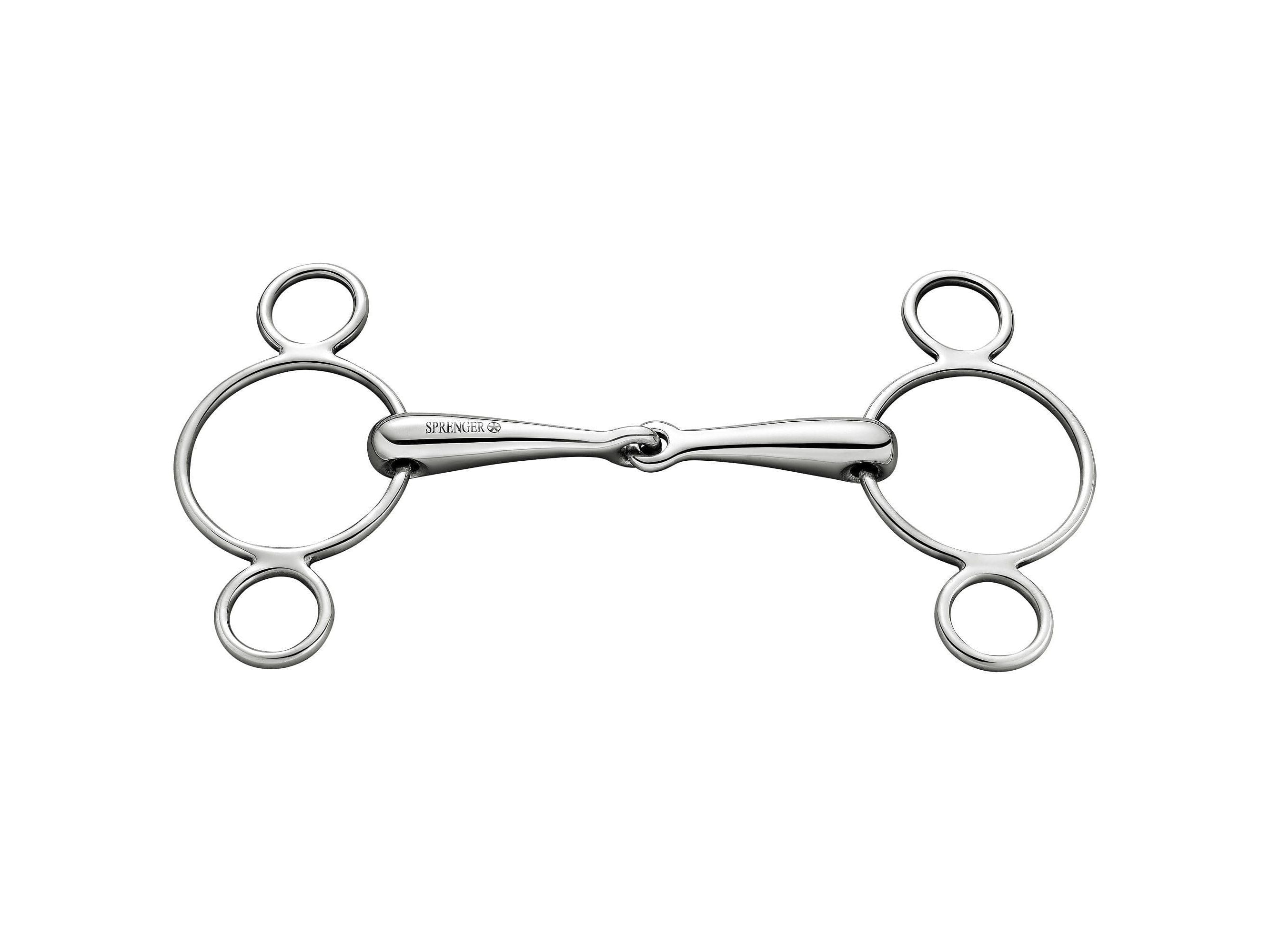 Sprenger Stainless Steel 3-Ring Vienna Single Jointed Bit