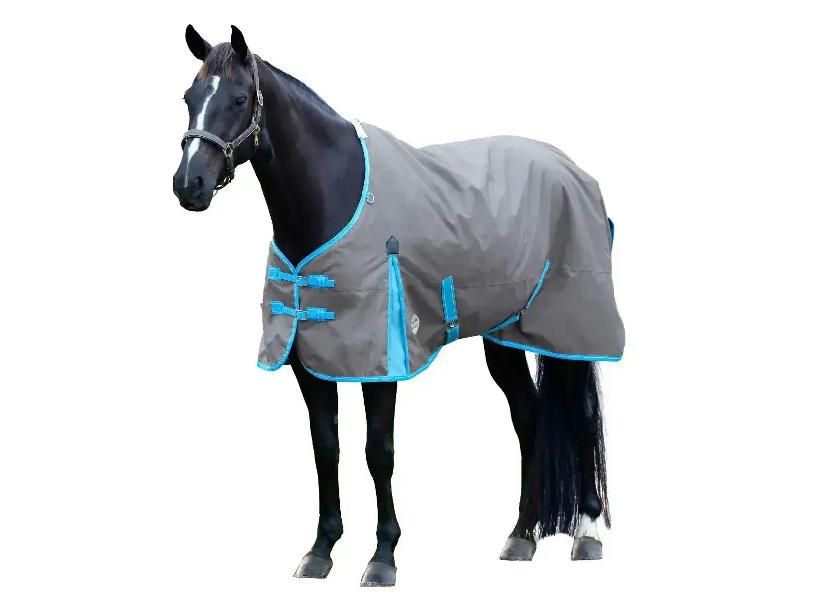 Weatherbeeta Comfitec Classic Standard Neck 50g Lite Plus Grey / Bright Blue / White