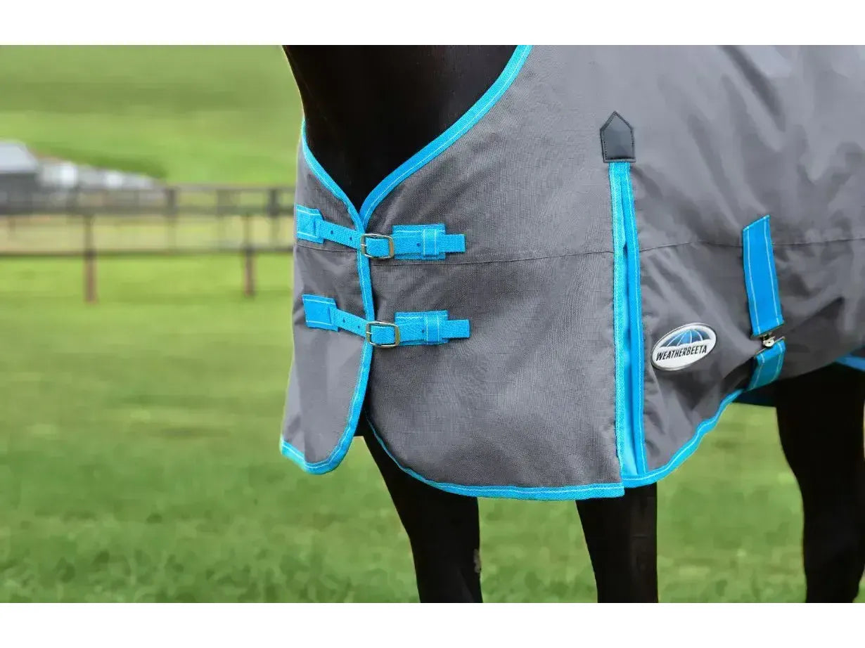 Weatherbeeta Comfitec Classic Standard Neck 50g Lite Plus Grey / Bright Blue / White