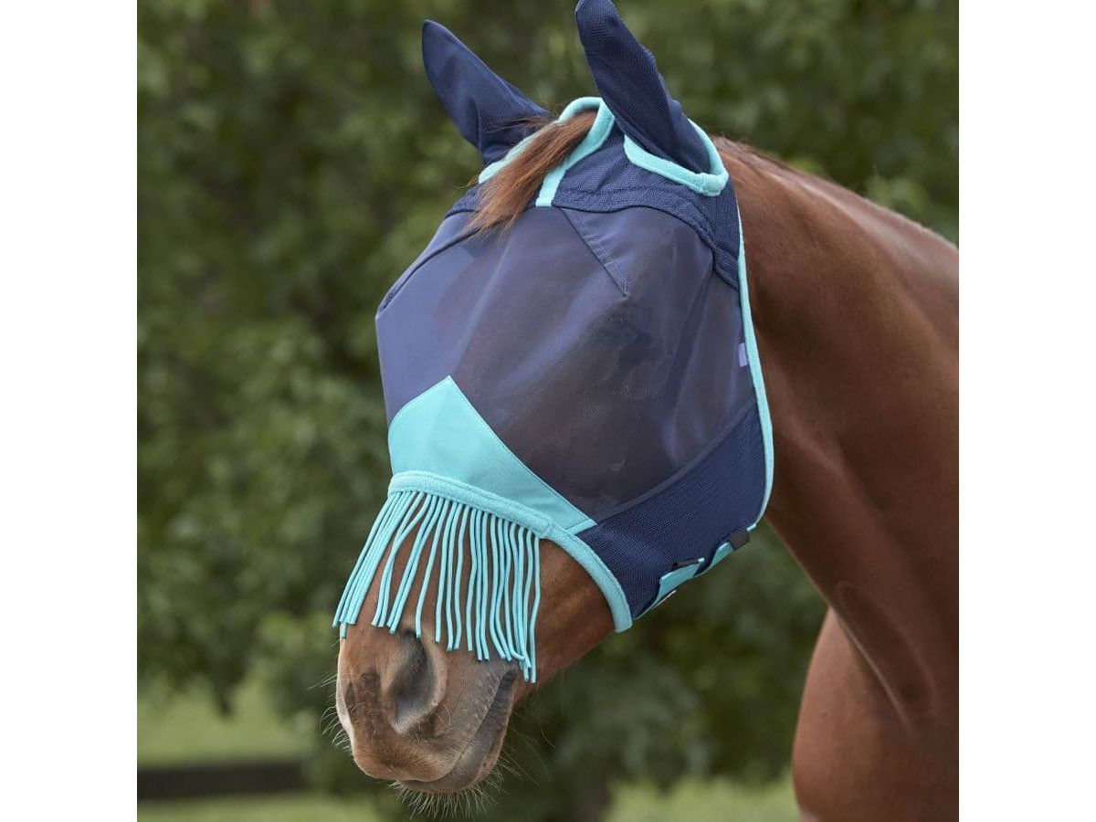 Weatherbeeta Comfitec Deluxe Fine Mesh Mask With Ears & Tassels