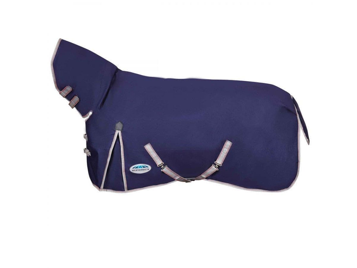Weatherbeeta Comfitec Essential Combo Neck Lite Plus Turnout Rug Navy/Silver/Red