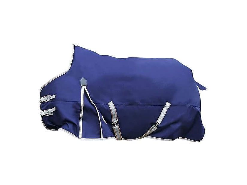 Weatherbeeta Comfitec Essential Standard Neck Lite Plus Turnout Rug Navy/Silver/Red