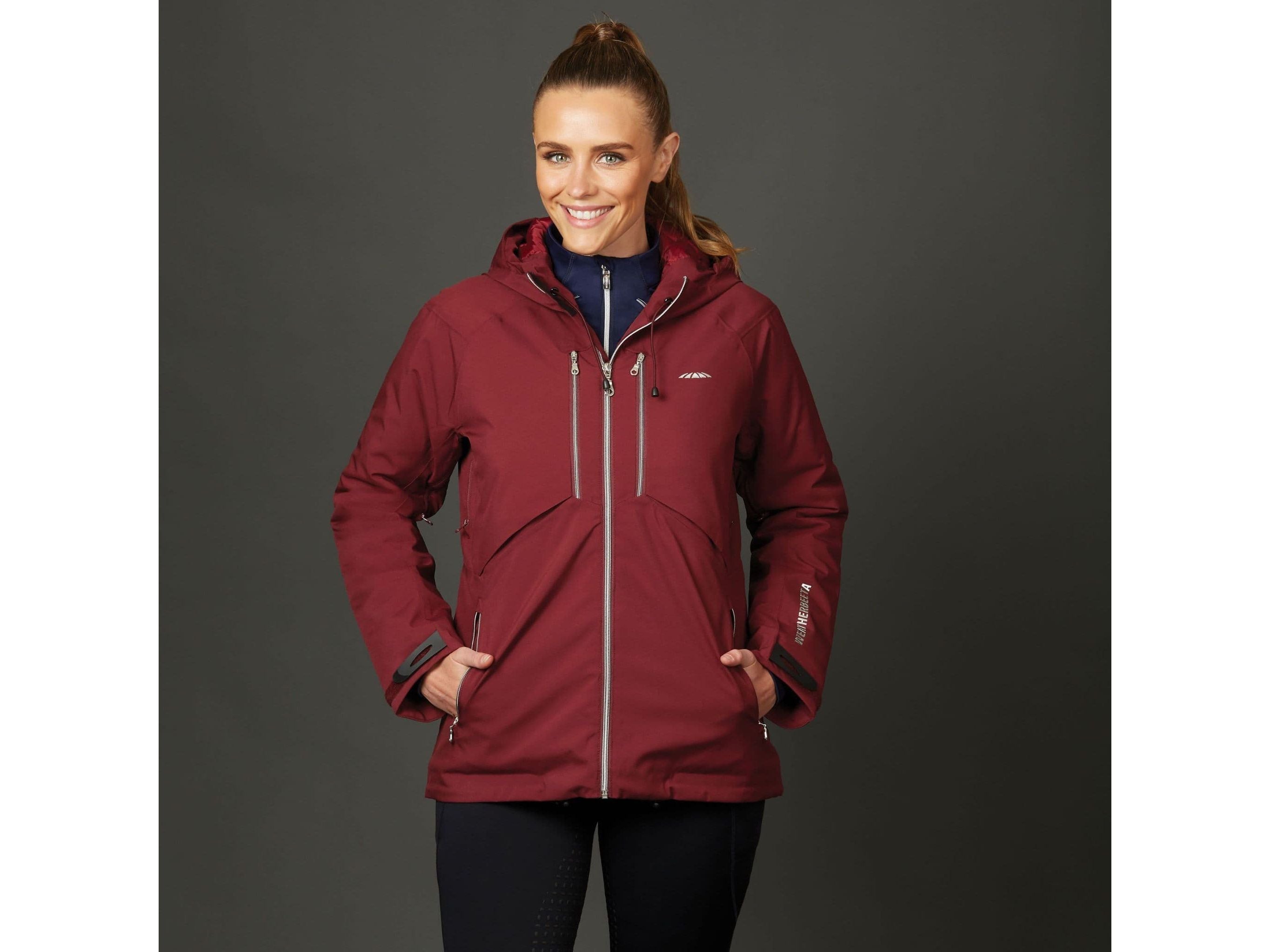 Weatherbeeta Tania Burgundy Waterproof Jacket