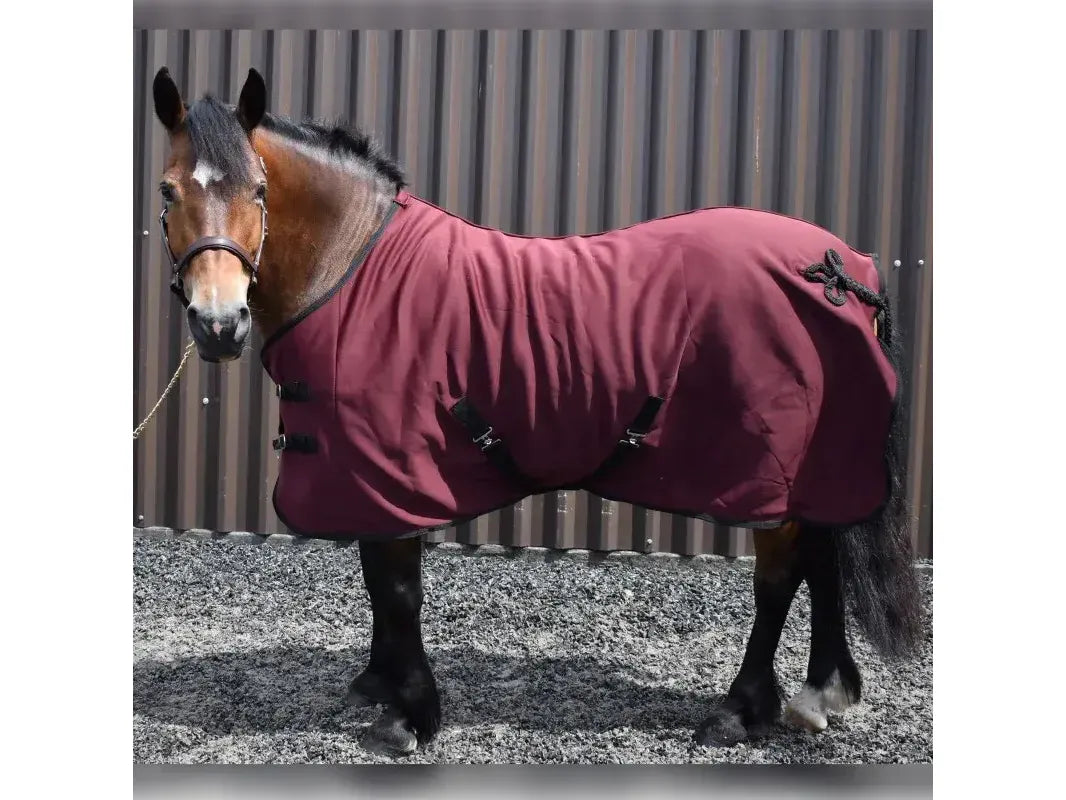 Whitaker Bilbao Bonded Fleece Rug in Burgundy