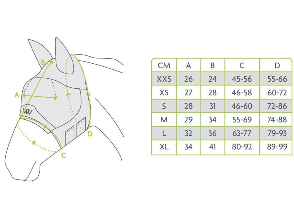 Woof Wear UV Fly Mask with Ears Turquoise